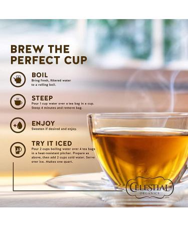 Celestial Seasonings Chamomile & Lavender Organic Herbal Tea White 6 Count - Buy Online on GoSupps.com