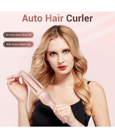 bephible Automatic Curling Iron Portable Multifunction Hair Straightener Rotary Ceramic Fast Heating Curler Negative Ions Wand Women Styling Tool us Pink US Plug US Plug Pink - Buy Online on GoSupps.com