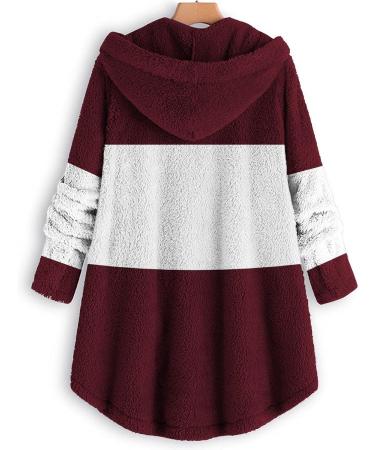 Shop Hanxiulin Oversized Women's Plush Jacket - Winter Hoodie Coat Reversible Outerwear & Casual Sweat Jacket - Buy Online on GoSupps.com
