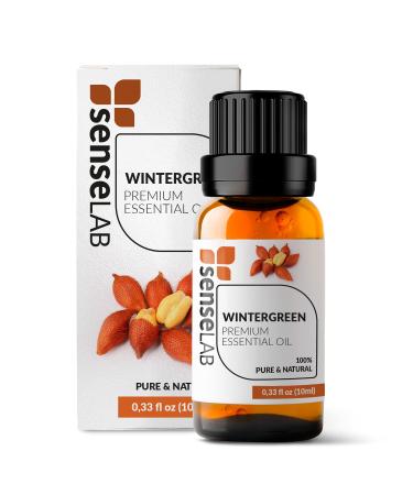 SenseLAB Wintergreen Essential Oil - 100% Pure Extract Wintergreen Oil Therapeutic Grade - Skin and Hair Care Oil - Relaxing and Soothing Oil - for Diffuser and Humidifier (10 ml) Wintergreen 10ml