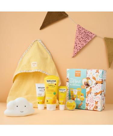 WELEDA - My Weleda Birth Set - Gently cleanses and protects - For the daily cleansing of babies and young children - NATRUE - 200 ml +75 ml + 75 ml + 25g - Buy Online on GoSupps.com
