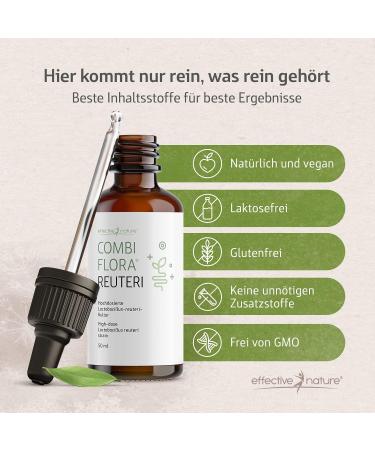 Effective Nature Combi Flora Reuteri 50 ml - High-Dosage Lactobacillus Reuteri with Easy Pipette for Optimal Gut Health - Buy Online on GoSupps.com