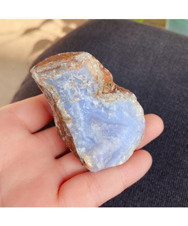 Natural Crystal Rough 190g Natural Raw Blue Lace Agate Rough Stones Crystal Minerals and Stones Rough Gemstones Original Specimen for Home Decor Gifts (Size : 140-190g)