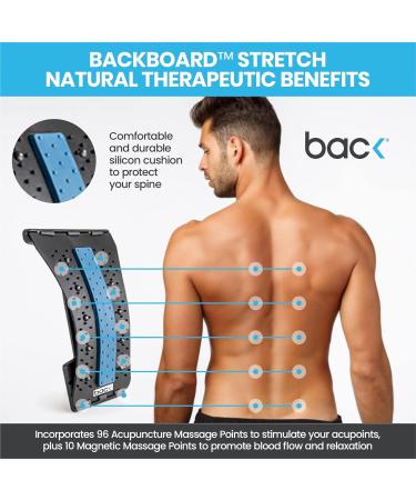 Backboard Stretch Therapy for Relaxation & Pain Relief | Multi-Level Spine Stretcher with Hot/Cold Therapy - Buy Online on GoSupps.com