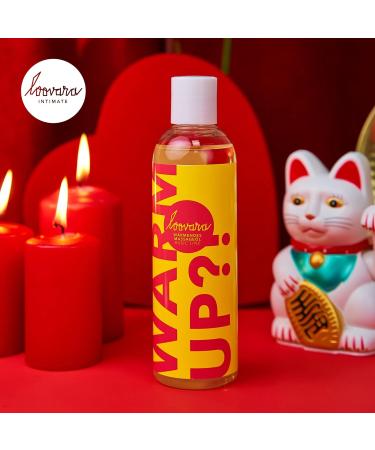 Loovara Massage Oil 250ml - Warming Natural Oils for Erotic Foreplay Vegan & Dermatologically Tested Sweet Fragrance for Partner Massage - Buy Online on GoSupps.com