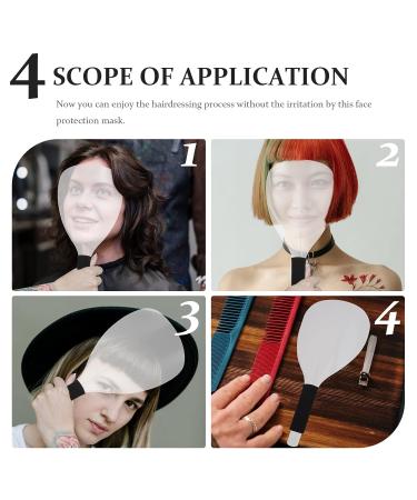 COHEALI Clear Face Mask 4Pcs - Barber Hairdressing Shield for Hair Salon - Hairspray & Hair Coloring Protection - Buy Online on GoSupps.com