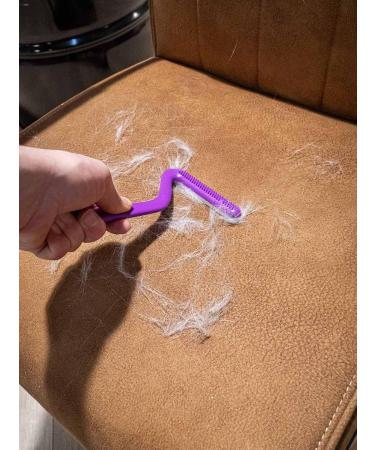 Petrebels Cat Hair Remover & Lucky 7 Dual-Sided Brush for Furniture Couch & Scratching Post | Best Cat Hair Removal Solution - Buy Online on GoSupps.com