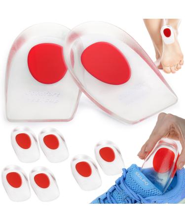 Sulpo 4 pairs gel - heel cushion - jet inserts against heel spur insert shoes - heel protection for shoes - gel insole men's women - heel pillow silicone 36 - 39 4 couples