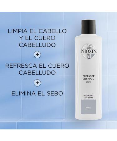 Nioxin System 1 | Natural Hair Treatment for Light Thinning | Scalp Therapy & Hair Thickening Shampoo 300.00 ml - Buy Online on GoSupps.com