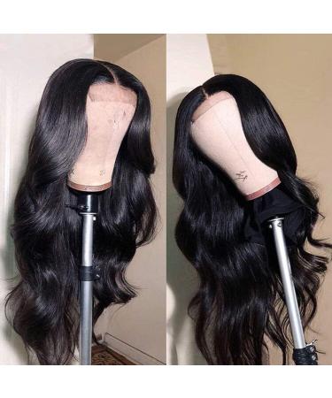 Lace Front Human Hair Body Wave Wig 16 Inch - Pre Plucked, 150% Density Brazilian Closure Wig for Black Women - Buy Online on GoSupps.com