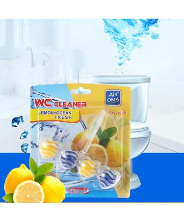 Toilet Bleach Toilet Cleaner Soft Scrub Toilet Bowl Freshener Hangings Automatic Toilet Cleaning Ball 4 Scents Lemon - Buy Online on GoSupps.com