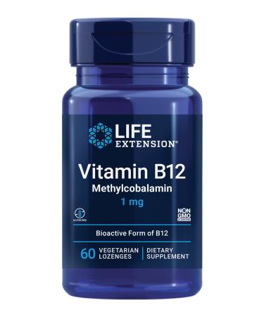 Life Extension Vitamin B12 Methylcobalamin 1 mg 60 Vegetarian Lozenges