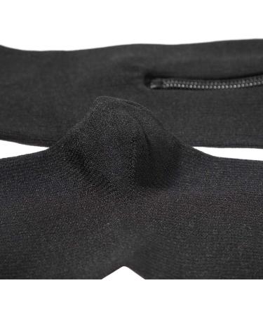 Brrnoo Compression Stockings for Varicose Veins | Unisex Knee Hollow Socks (S/M Black) - Non-Slip & Seamless Sports Support - Buy Online on GoSupps.com