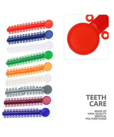 Multicolored Orthodontic Ligature Bands - 40 Easy-to-Use Rubber Tooth Correctors for Braces - Buy Online on GoSupps.com