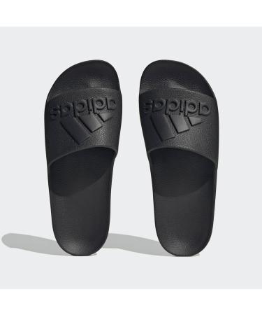 Buy adidas Unisex Adilette Aqua Logo Slides 40.5 EU - Core Black | International Shipping Available - Buy Online on GoSupps.com