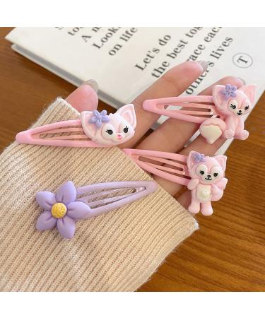 VTELI 8 Pcs Kawaii Fox Hair Clips | Cute Animal Design for Women & Girls - Pink | Ideal Birthday Gift - Buy Online on GoSupps.com