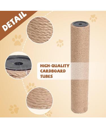 Cat Scratching Post Replacement|Cat Scratching Post Replacement 2Pcs Jute Scratching Post Replacement DIY Cat Trees and Cat Towers Cat Furniture Protector Cat Scratching Posts 2.4x15.8 Inch - Buy Online on GoSupps.com