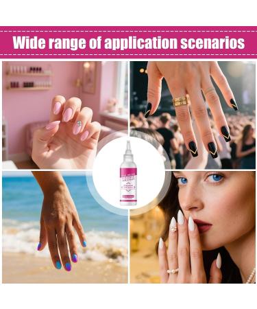 Glide-on Gel Nail Solution | 120ml Anti-Sticky Fluid for Semi-Permanent Nail Polish - Manicure Glide-on Solution for Professionals and Students Salons Home Use Competitions and Workshops - Buy Online on GoSupps.com
