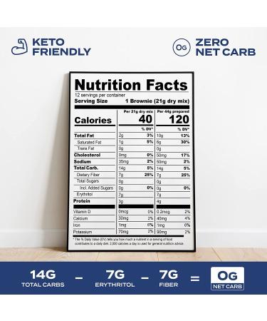 Aviate Keto Brownie Mix - Midnight Fudge Chocolate - 0 Net Carb, Sugar-Free & Gluten-Free Dessert - Lupini Flour Low Carb Brownie Mix (8.8 oz) | Keto-Friendly Snack - Buy Online on GoSupps.com