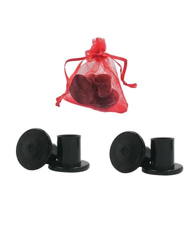 3 Pairs Black High Heel Covers Protectors Rubber Heel Stoppers Anti-Slip and Reduce Noise Heel Replacement Tips for Grass Wedding Outdoor Events Women's Shoes(Size: Large)  Black large