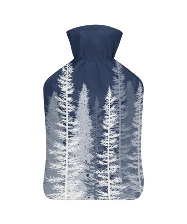 Hot Water Bottle With Lid Christmas Tree Rubber Hot Water Bag For Pain Relief Cramps Foot Warmer Hot And Cold Therapy
