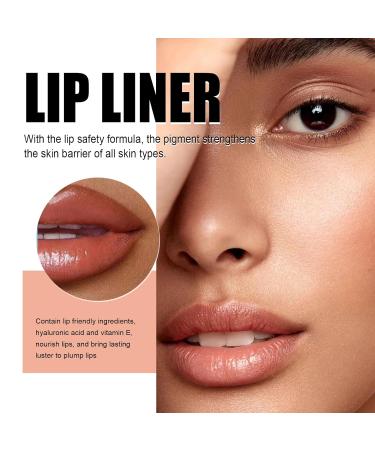 Removable Waterproof Lip Liner Pencil | Long-Lasting Wine Red Contour for Flawless Make-Up - Buy Online on GoSupps.com