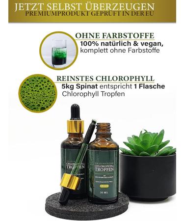 Buy Hellonutrition High-Dose Chlorophyll Drops - Vegan Alfalfa Extract Elixir | 50ml - Natural Green Miracle for Men & Women - Fast International Shipping - Buy Online on GoSupps.com