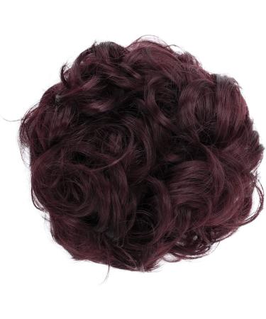 CAISHA Messy Scrunchie Bun Wine Red Hairpiece - Heat-Resistant Synthetic Fibres #99ja G20A - Buy Online on GoSupps.com