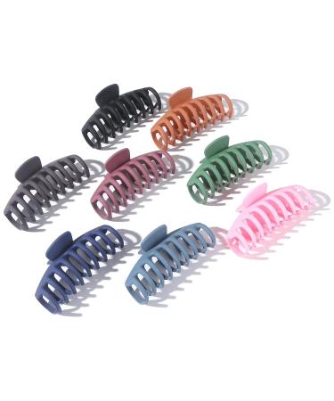 8 Pcs 4.3 Inch Multicolor Hair Claw Clips for Thick Hair - Strong Grip, Large Size - Women's Styling Accessories for Daily Use - Buy Online on GoSupps.com