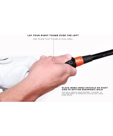 Golf Grip Trainer Attachment for Improved Hand Positioning - Right Hand Black Trainer - Buy Online on GoSupps.com