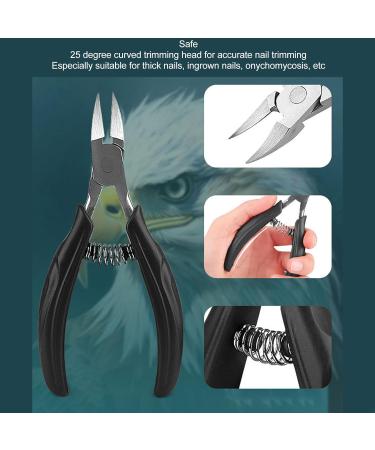 Toenail Cutter Nail Clippers for Seniors Professional Nail Clippers to Prevent Slipping Spring Design Nail Clippers for Thick Ingrown Toenails 2 Pcs - Buy Online on GoSupps.com