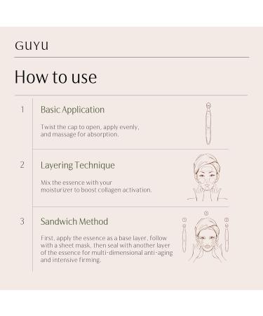 Ginseng Anti-Aging Serum for Face | GUYU Single-Use Ampoule | Peptides Hyaluronic Acid Panthenol Ectoin Beta Glucan | for Lifting Firming Smoothing Lines Plumping (0.05 Fl Oz x 30pcs) - Buy Online on GoSupps.com