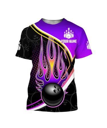 Personalized Name Bowling Collection Full 3D, Custom Bowling Shirts, Bowling Team Shirts for Men Women, Bowling Gifts Style08