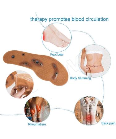 Jinon Massage Insoles for Men & Women - Acupressure Magnetic Therapy Shoe Pads 8.66-9.64in - Buy Online on GoSupps.com