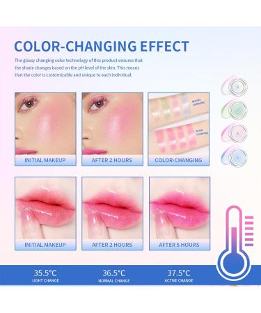 Color Changing Cream Blush Moisturizing Waterproof Glitter Blusher for Makeup PH Customized Tone - Buy Online on GoSupps.com