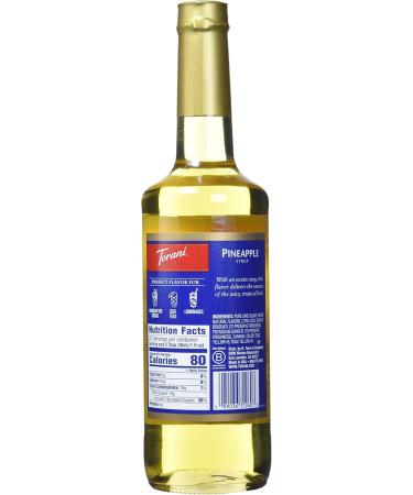 Torani Strawberry Flavour Syrup 750ml PET & Pineapple Flavour Syrup 750 Milliliter - Buy Online on GoSupps.com