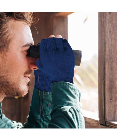 Migliore Wear Merino Underwire Touchscreen Gloves | Fingerless Skiing & Cycling Gloves for Cold Weather - S/M Blue - Buy Online on GoSupps.com