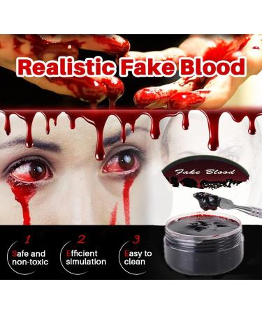 Go Ho Liquid Latex Bruise Colour Wheel & Fake Blood Kit for Halloween SFX Makeup - Includes Stage Blood, Gel & Sponges - Buy Online on GoSupps.com