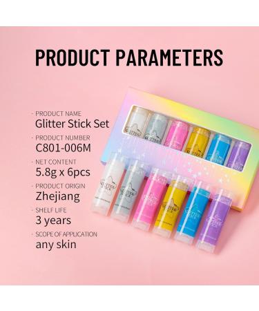 Sequins Shimmer Liquid Eyeshadow - Body Glue for Glitter Tattoos | Glitter Makeup Gel for Body and Face | Anti-perspirant Shimmering Body - Buy Online on GoSupps.com
