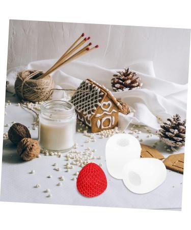 ABOOFAN 4 Pcs Silicone Mold Fruit Handrail End Caps Desserts Molds Biscuit Chocolate - Buy Online on GoSupps.com