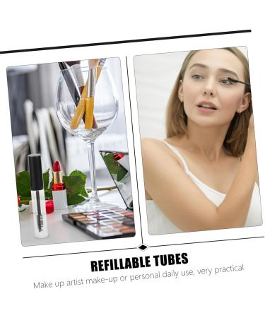 FOMIYES 6pcs Eyeliner Eyelash Bottle Transparent Mascara Eyelashes Clear Lipgloss Lip Gloss Tubes Plastic - Buy Online on GoSupps.com