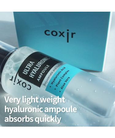 Coxir Ultra Hyaluronic Gift Set - Hydrating Foam Cleanser Serum & Cream | Perfect Birthday Present | Lightweight Korean Skin Care with Hyaluronic Acid & Plant Complex - Buy Online on GoSupps.com