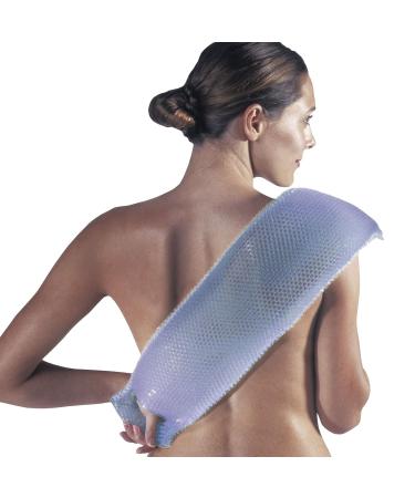 Supracor Spa Body Exfoliator Sponge | Antibacterial Bath and Face Scrub (Purple/Green) - Buy Online on GoSupps.com