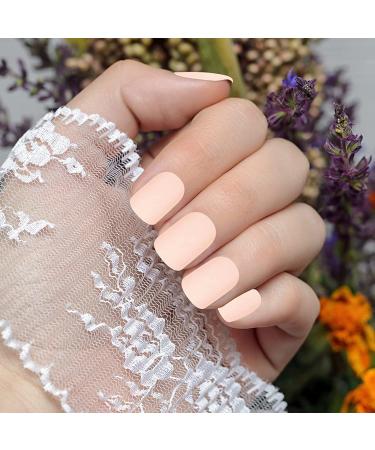 432 Short Square Matte & Glossy Press on Nails | 18 Sets Solid Color Artificial Fake Nail Tips for Nail Art | 2 Stylish Designs - Buy Online on GoSupps.com