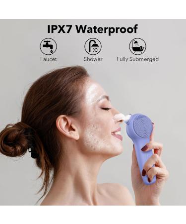 Alyfini Silicone Electric Facial Cleansing Brush - Waterproof Face Wash Scrubber & Blackhead Remover for Acne Exfoliating & Deep Cleansing - International Shipping Available - Buy Online on GoSupps.com
