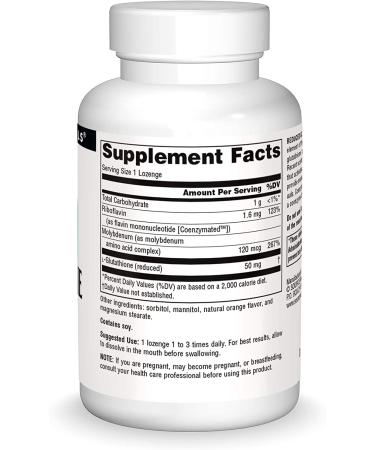 Source Naturals Reduced Glutathione Complex 50 mg - Orange Flavor Lozenges - 100 Count - Buy Online on GoSupps.com