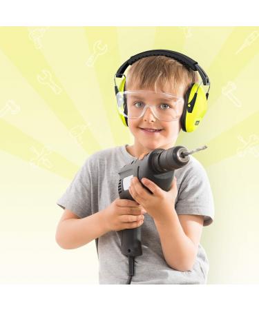 Dr.meter Children Noise Protection Headphones SNR 27dB - Ear Protection Earmuffs for School, Drum Kit, Autism - Yellow - Buy Online on GoSupps.com