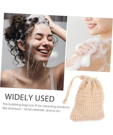 Mikinona 10pcs Net Bathing Soap Pouch Exfoliating Scrub Towel Bathing Supply Soap Foaming Ramie - Buy Online on GoSupps.com