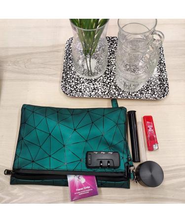 Smell Proof Bag with Combination Lock 6x9 - Odor Proof Pouch Container for Travel - Green - Buy Online on GoSupps.com