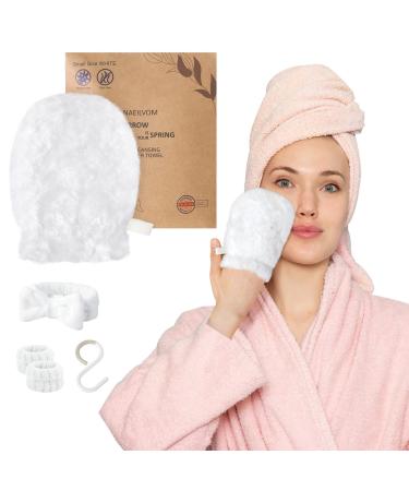 NAEILVOM Reusable Makeup Remover Cloth Plant Fiber Face Towel for Deep Cleansing and Exfoliation No Oil Needed Prevents Whiteheads and Blackheads